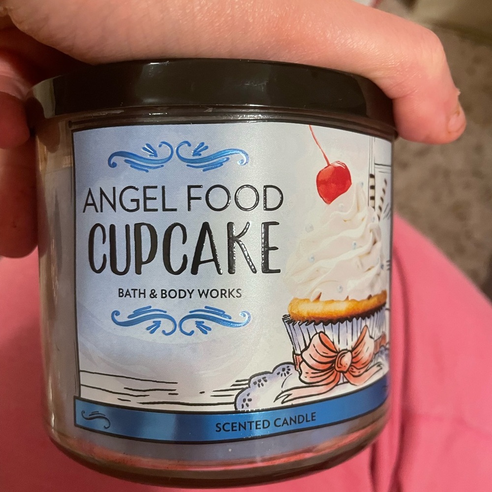 Angel food cake candle